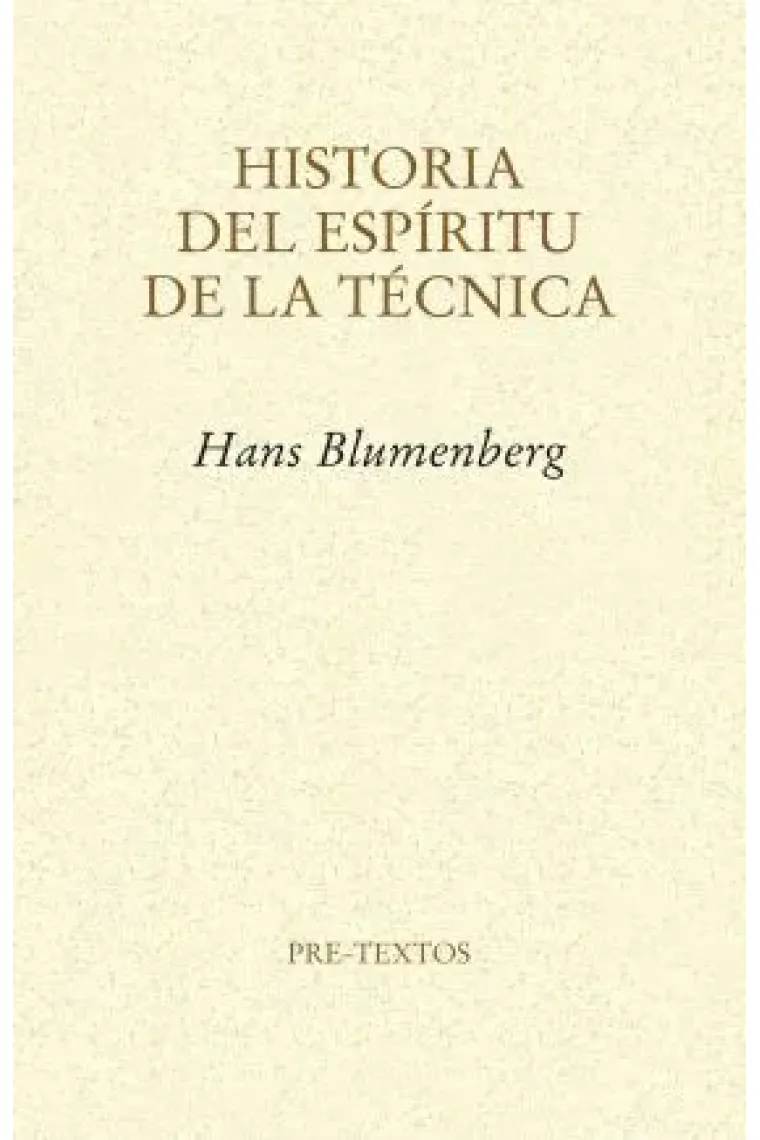 Historia del espíritu de la técnica