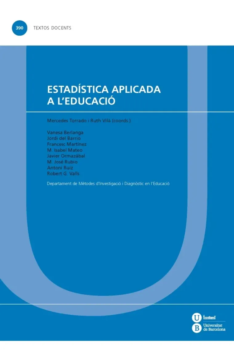 Estadística aplicada a l'educació (Catalán)