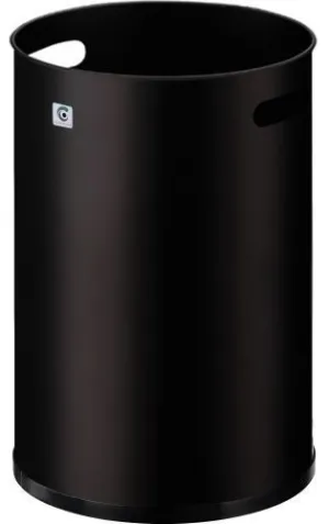PAPELERA CILINDRO METALICA P-21 25 Ø NEGRO