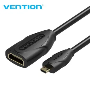 VENTION CABLETECH MICRO HDMI CABLE DE ALTA CALIDAD - COBRE LIBRE DE OXIGENO - 34AWG - COLOR NEGRO