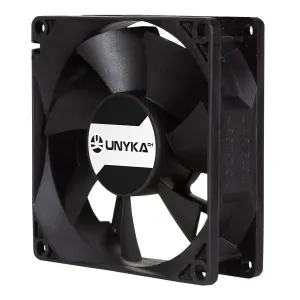 UNYKACH SERVER VENTILADOR 80MM DE DOBLE BOLA - VELOCIDAD MAX. 2000RPM - CONECTOR DE 4 PINES CON CONTROL DE TEMPERATURA - COLOR NEGRO