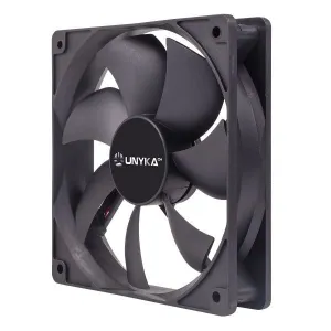 UNYKACH VENTILADOR 120MM - VELOCIDAD MAX. 1200RPM - COLOR NEGRO