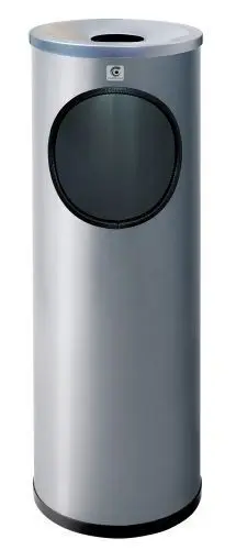 PAPELERA CENICERO CILINDRO METALICA REDONDA B-10 21.5 Ø 9006
