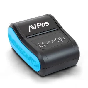 AVPOS IMPRESORA TERMICA PORTATIL DE TICKETS MP580R - 58MM - VELOCIDAD 90 MM/S - BT Y USB-C - COLOR NEGRO