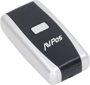 AVPOS LECTOR DE CODIGOS PORTATIL BT01 - CODIGOS 1D, 2D Y QR - BLUETOOTH - 1000MAH - COLOR NEGRO