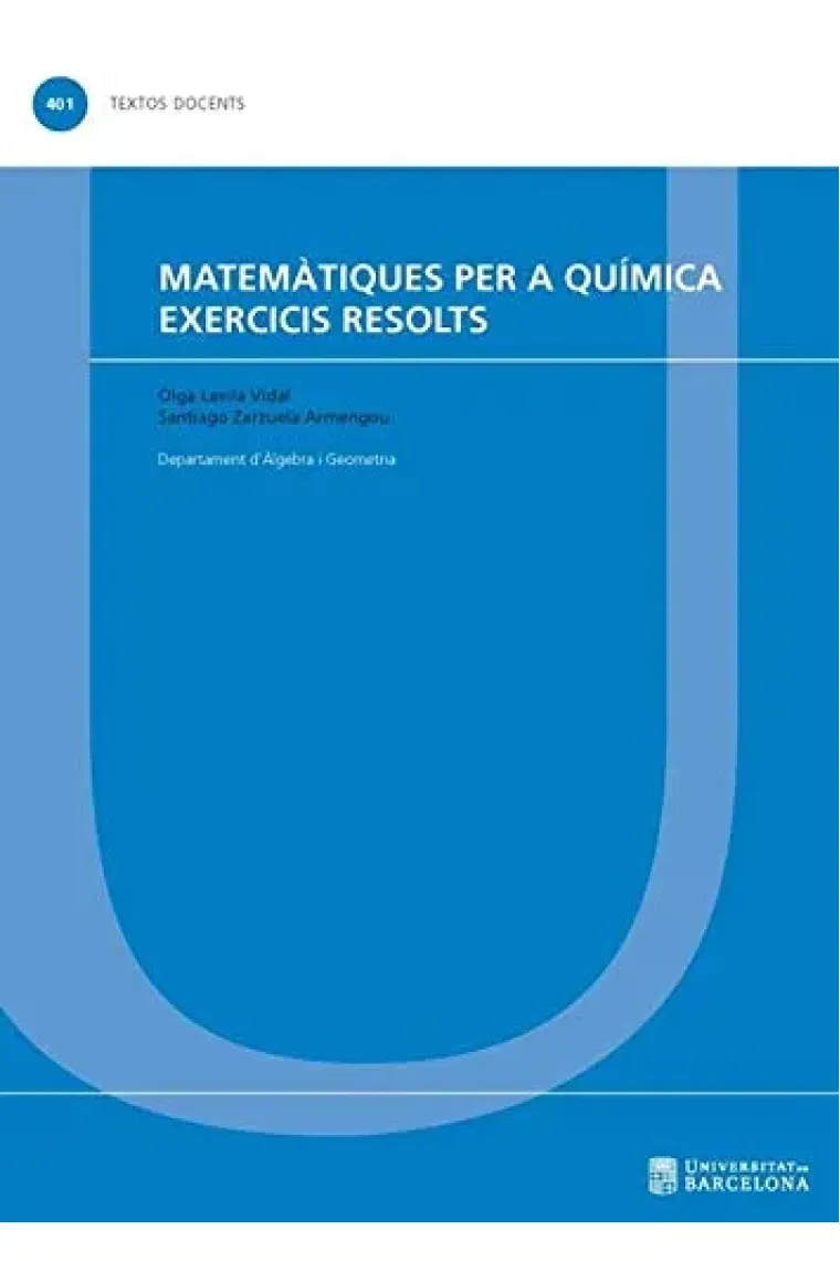 Matemàtiques per a química. Exercicis resolts (Catalán)