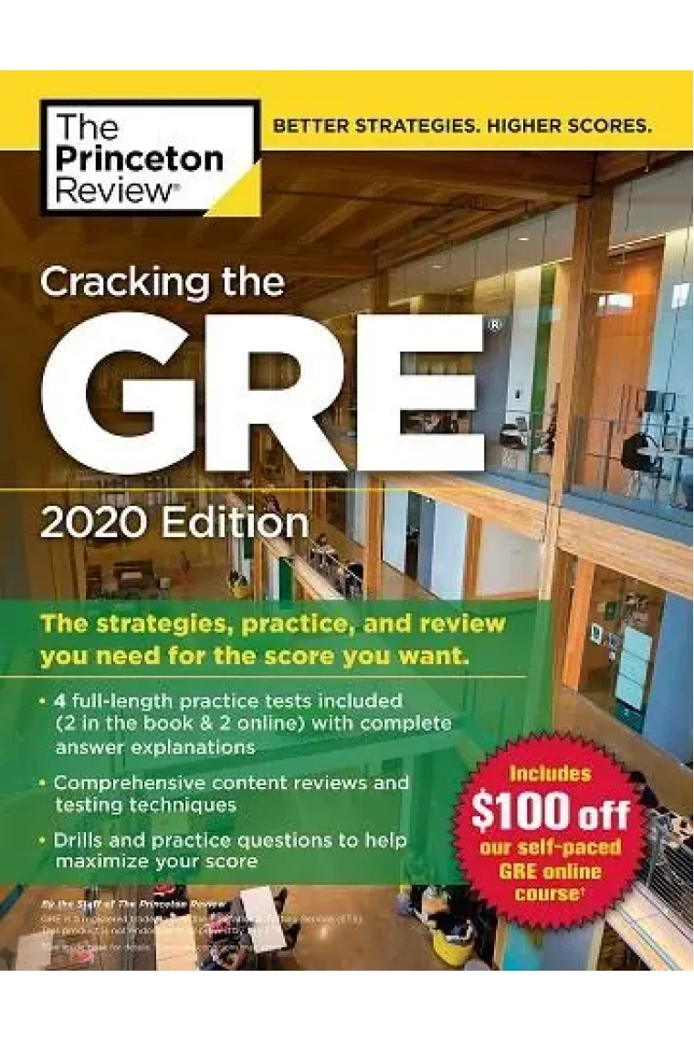 Cracking The GRE With 4 Practice Tests - Edición 2020 (Graduate Test Prep) (Inglés)
