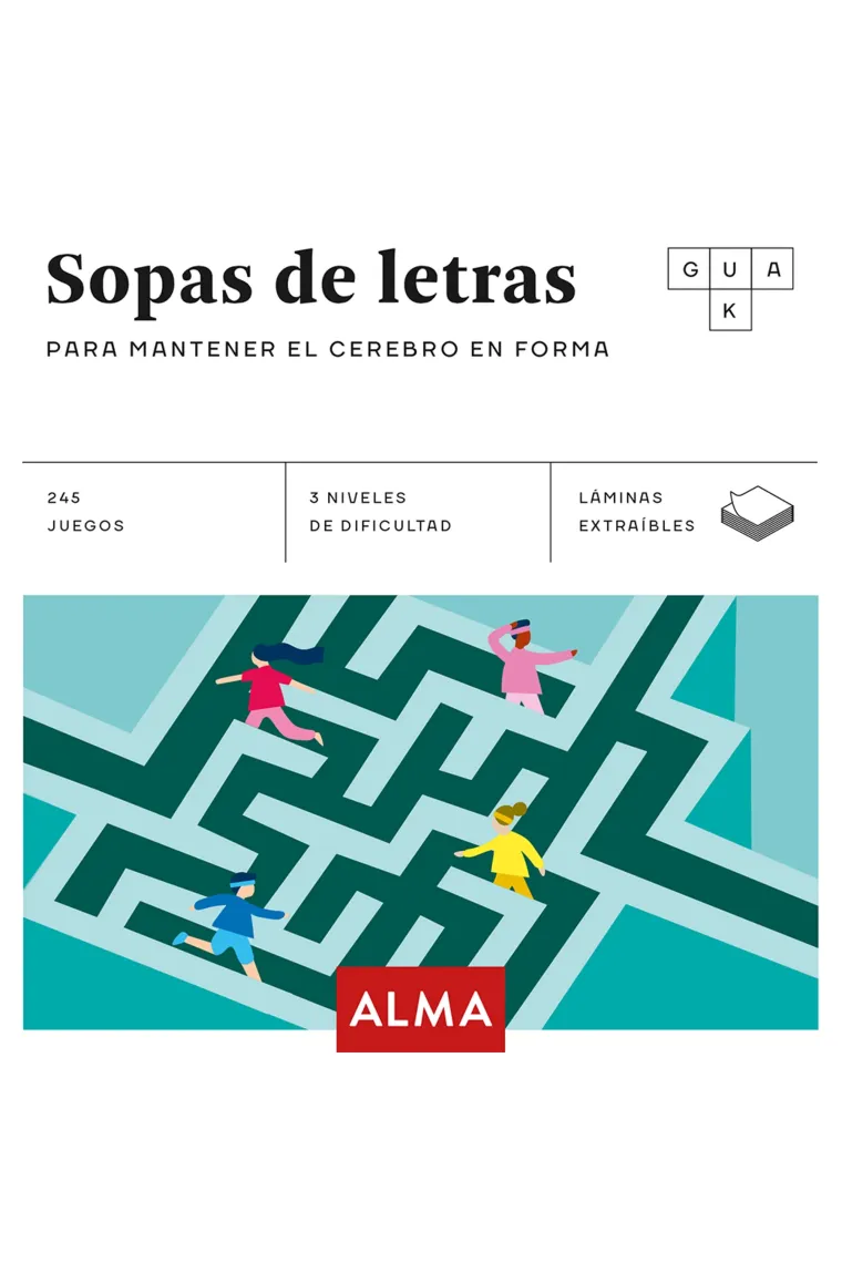 Sopas de letras para mantener el cerebro en forma (Cuadrados de diversión)