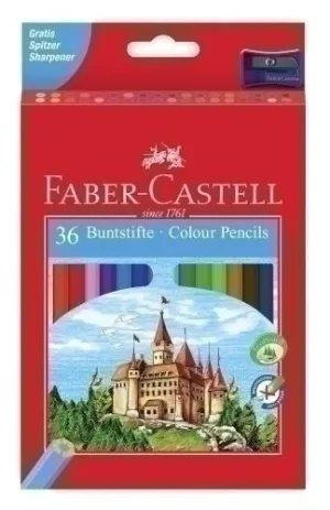 LAPICES DE COLORES FABER-CASTELL ESTUCHE DE 36