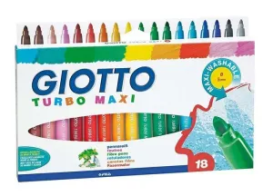 ROTULADOR GIOTTO TURBO MAXI 18COLORES 655455