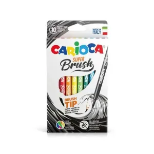ROTULADOR CARIOCA PINCEL 10U   125016