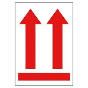 APLI ROLLO DE 200 ETIQUETAS FLECHA POSICION VERTICAL 90X130MM