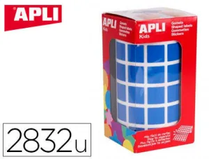 APLI GOMETS EN ROLLOS CUADRADO AZUL 015MM 12476