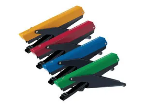 PETRUS 205 MINI MAJORETTE GRAPADORA DE TENAZA + 1 CAJA 600 GRAPAS - HASTA 10 HOJAS - GRAPADO CERRADO - COLORES SURTIDOS