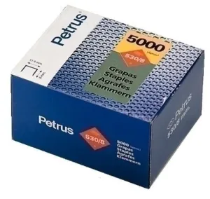 GRAPAS PETRUS CLAVADORA 530/12 MM. COBREADAS CAJA DE 5000