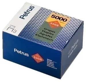 GRAPAS PETRUS CLAVADORA 530/14 MM. COBREADAS CAJA DE 5000