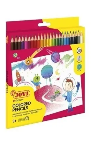 LAPICES DE COLORES JOVI ESTUCHE DE 24