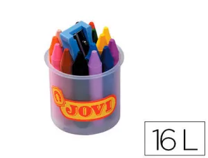 BOTE CERAS JOVICOLOR 16 UDS +SACAPUNTAS