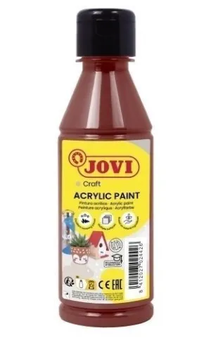 JOVI JOVIDECOR ACRYL PINTURA ACRILICA SATINADA - ALTO PODER CUBRIENTE - FACIL APLICACION - RESISTENTE AL AGUA Y JABON - COLOR MARRÃ³N