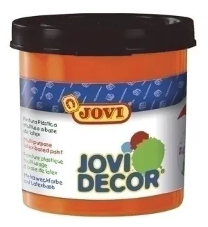 PINTURA LATEX JOVI DECOR 55 ML (BOTE) NARANJA CAJA DE 6