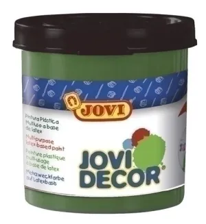 PINTURA LATEX JOVI DECOR 55 ML (BOTE) VERDE MEDIO CAJA DE 6