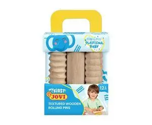 JOVI MY FIRST PLASTILINA KIT DE MODELAJE CON 3 RODILLOS DE MADERA