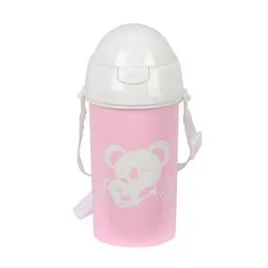 BOTELLA 500ML APERTURA AUTOM. CON PAJITA SAFTA PRE