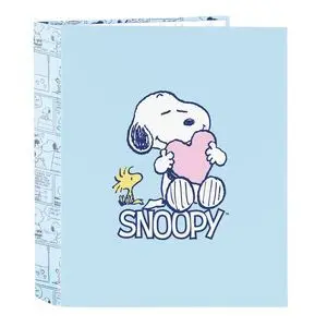 CARPETA CARTON FOLIO 4ANILLAS LOMO ANCHO SNOOPY LO