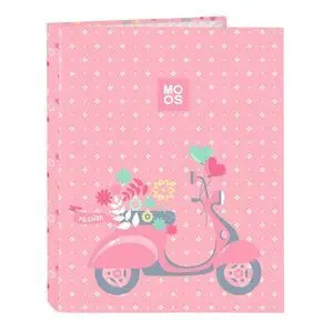 CARPETA CARTON FOLIO 4 ANILLAS MIXTAS MOOS PASSION