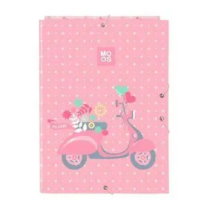 CARPETA CARTON FOLIO GOMAS SOLAPAS MOOS PASSION