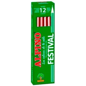 LAPICES ALPINO UNICOLOR 12 UD CARNE 649440