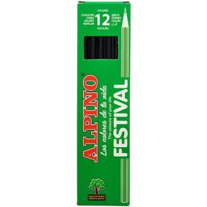 LAPICES ALPINO UNICOLOR 12 UD NEGRO
