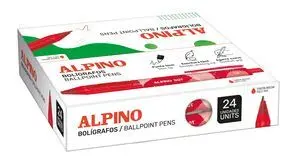 CAJA 24 BOLIGRAFOS ALPINO DOT 1MM UNICOLOR VERDE