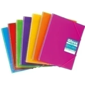 CARPETA FUNDAS (TARIFARIO) GRAFOPLAS ESPIRAL P.P.MAXIPLAS GLOSS A4 EXPOSITOR DE 16 (4UNIDADES POR NÚMERO DE FUNDAS)