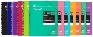CARPETA FUNDAS (TARIFARIO) GRAFOPLAS PP RIGIDO MAXIPLAS LIKE 2 OPACO ESPIRAL A4 CON GOMA 60 F. ROSA CLARO