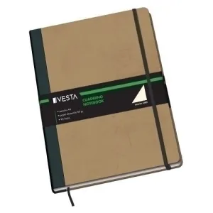 CUADERNO VESTA NATURE A4 96H 80GR. LISO CON GOMA