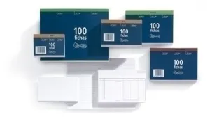 FICHAS MIQUELRIUS RAYADAS  65X95MM  (Nº1) PAQUETE DE 100