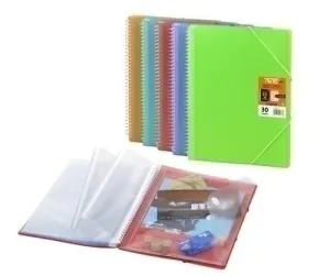 CARPETA FUNDAS (TARIFARIO) OLEF TWIST PP FLEXIBLE A4 20 F. AZUL