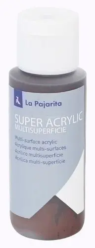 PINTURA ACRILICA LA PAJARITA 60 ML (BOTE) CHOCOLATE OSCURO A-28