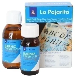 BARNIZ LA PAJARITA FINISH GLASS 2 COMPONENTES 180 ML (120 ML. A + 60 ML. B)