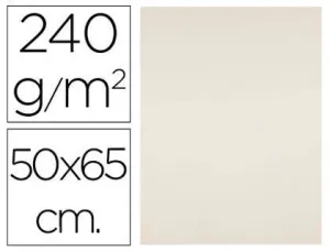 CARTULINA LIDERPAPEL 50X65 CM 240G/M2 CREMA PAQUETE DE 25 UN