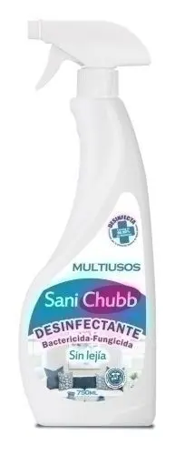 LIMPIADOR MULTIUSOS SANICHUBB DESINFECTANTE BACTERICIDA 750 ML.