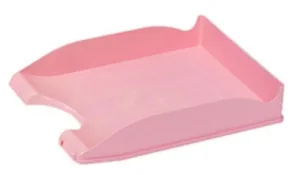 FAIBO BANDEJA APILABLES ROSA PASTEL 350X250X65MM 93-32