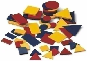 #BLOQUES LOGICOS DE PLASTICO 48 PIEZAS GEOMETRICAS 63MM 96745