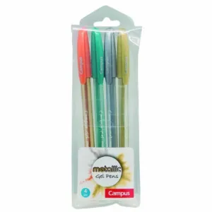 BOLIGRAFO CAMPUS TRIGEL METALLIC B/4 081331