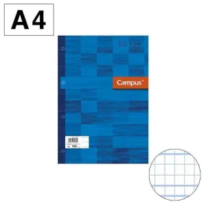 RECAMBIO A4 100H 90G 4TALADROS CUADRO MELA 3MM 003234