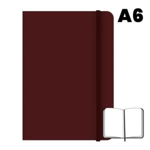 CAMPUS LIBRETA COSIDA A6 HOJAS LISAS GRANATE 96 HOJAS 75GR 003512