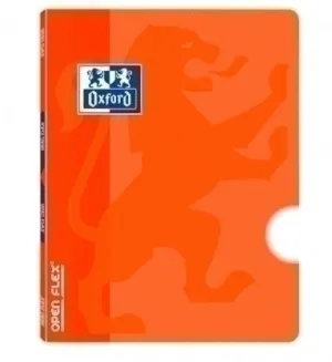 LIBRETA GRAPADA OXFORD SCHOOL OPENFLEX A4 48H LISO NARANJA