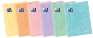 LIBRETA GRAPADA OXFORD SCHOOL EASYBOOK A5 48H CUADRIC.4X4 COL.PASTEL SUR.(6)