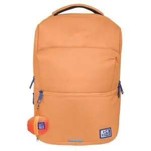 OXFORD B-READY MOCHILA 28L - TAMAñO 42X30X15CM - BOLSILLO ACOLCHADO - ASA SUPERIOR - FUNDA PARA LLUVIA - POLIESTER RECICLADO RPET - COLOR MELOCOTON